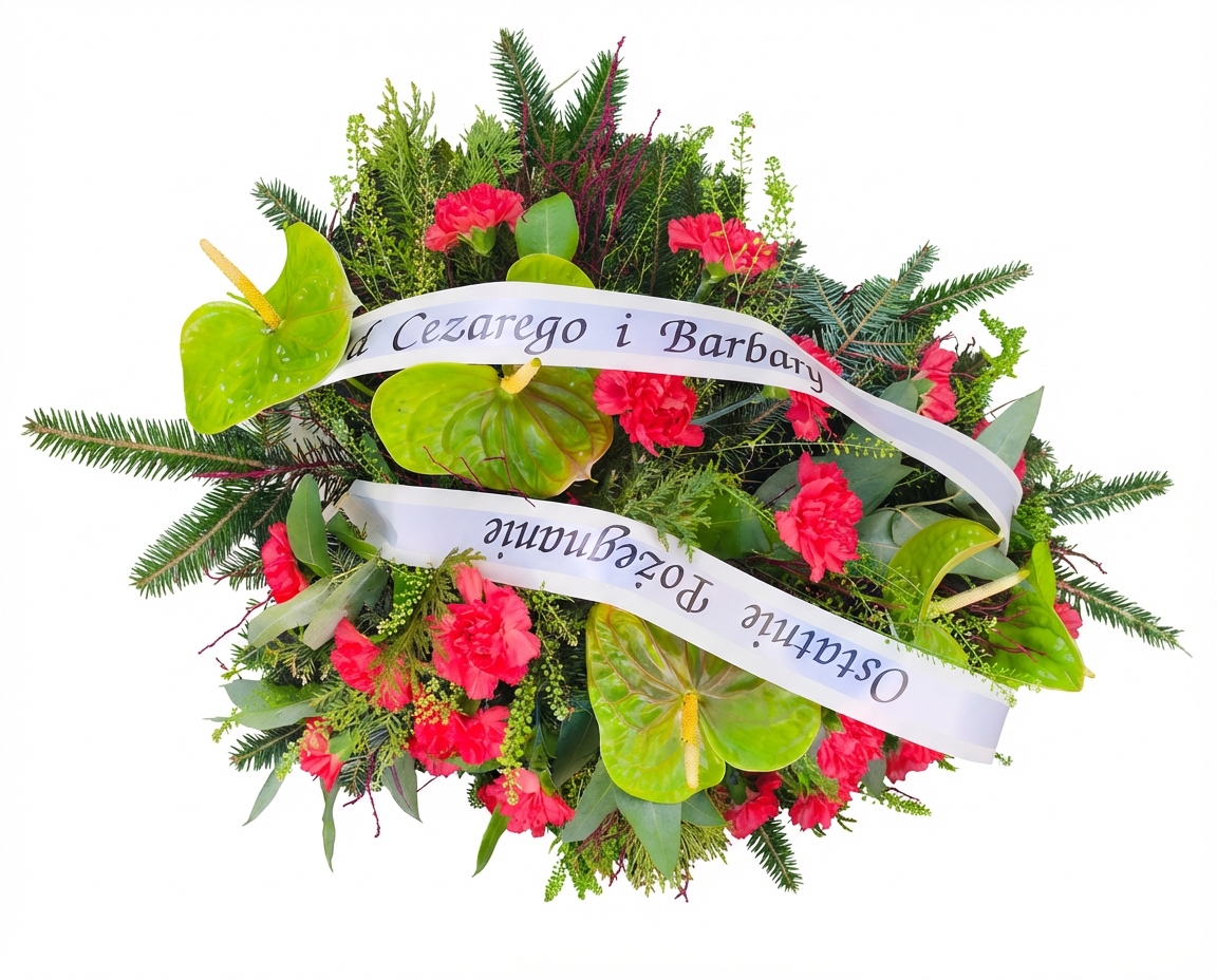 Palma do ręki - widok 2 - Wiazanka pogrzebowa