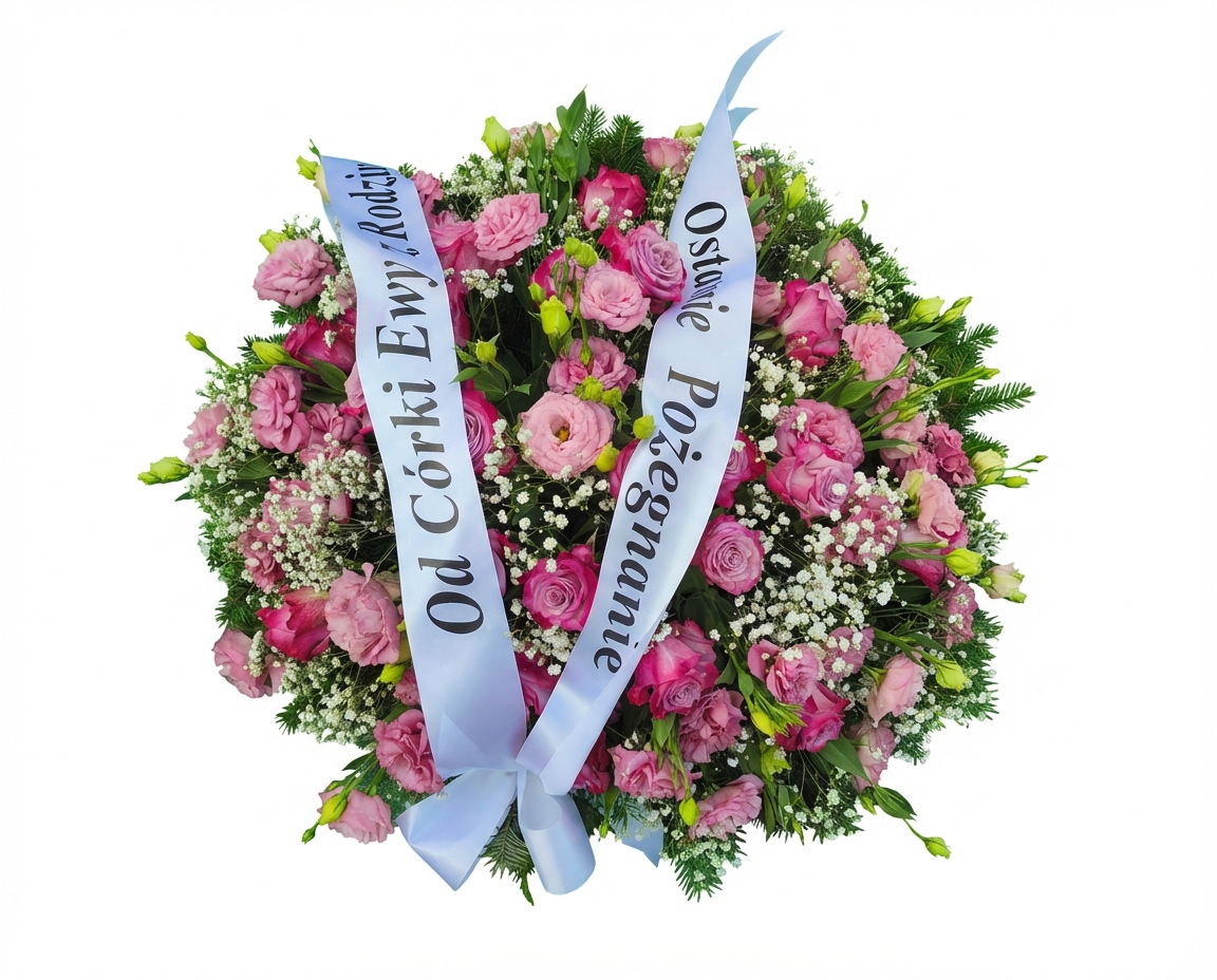 Wieniec koktailowy - widok 2 - Wieniec pogrzebowy