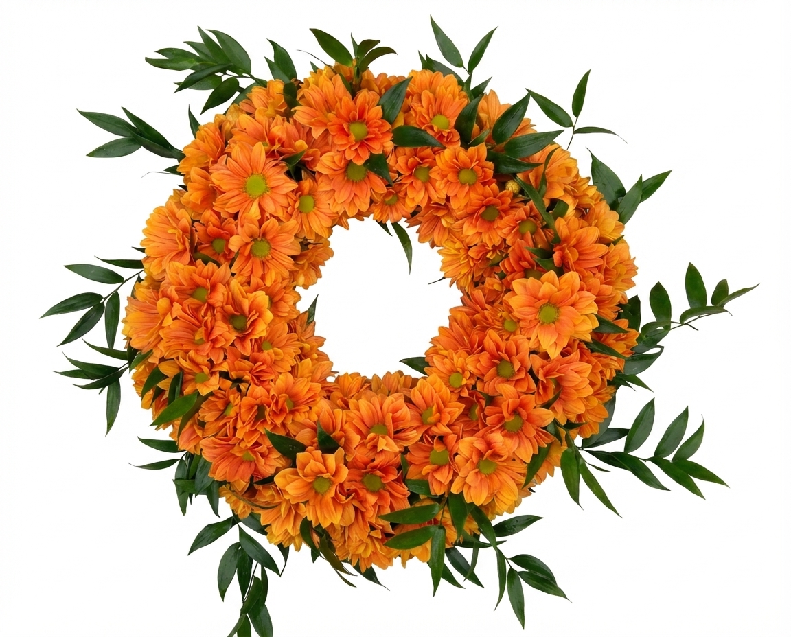 Wianek przy urnie - widok 4 - Dekoracja urny