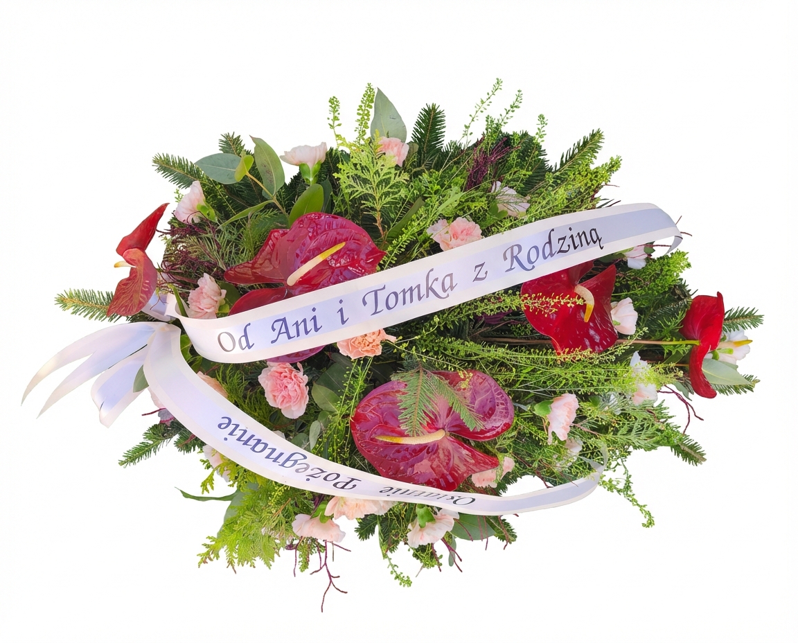 Palma z Anturium i Goździka - widok 3 - Palmy do reki