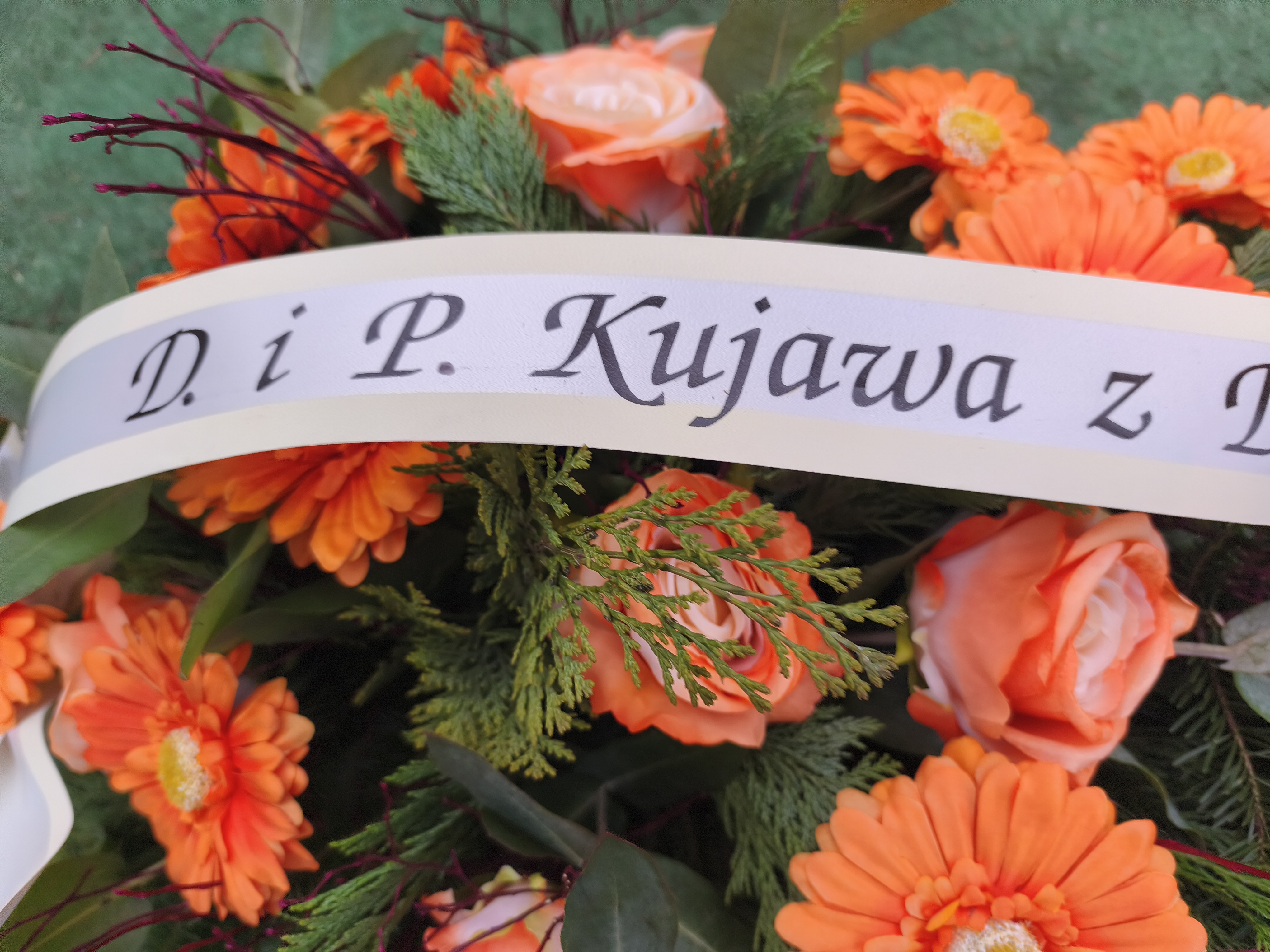 Palma z Róży i Gerbery - Palmy do reki - Kwiaciarnia Pogrzebowa dostawa Jastrzębie-Zdrój, Rybnik, Żory