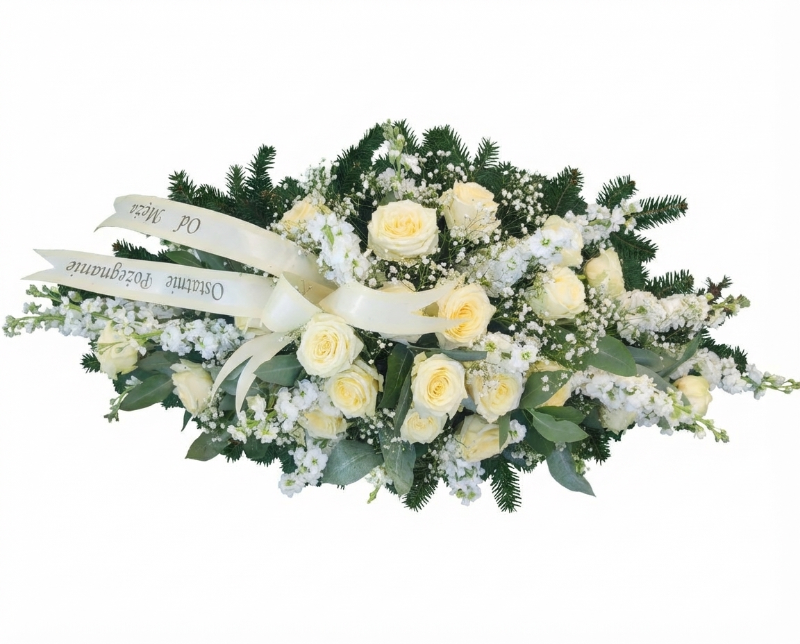 Lewkonie i Róże  - widok 6 - Kwiaty na trumnę