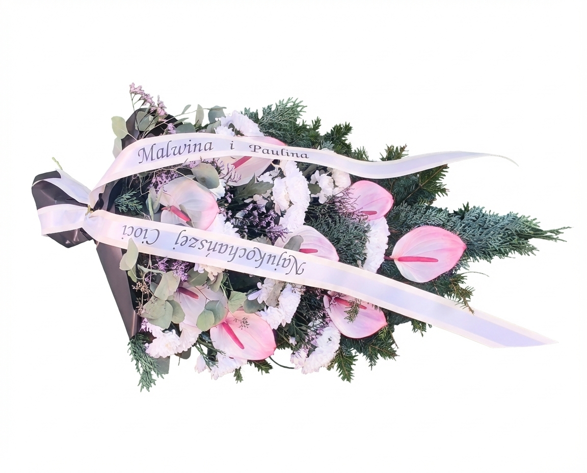 Palma Anturium i chryzantema gałązkowa  - widok 2 - Palmy do reki